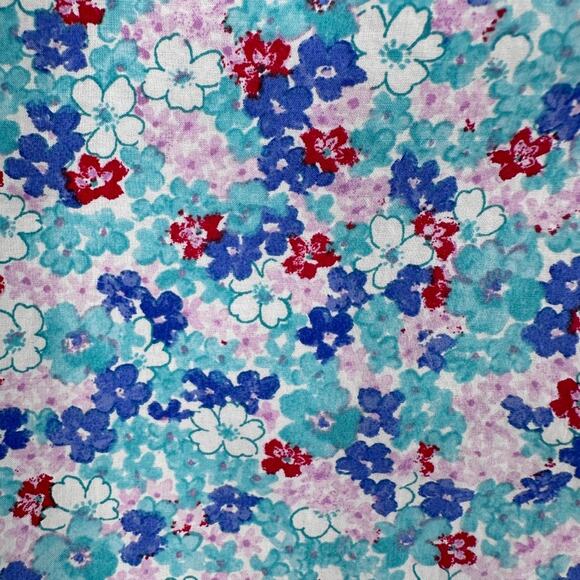 Talbots Blouse Women Petite SMALL Preppy Floral Office Career Summer Lightweight - Picture 4 of 10